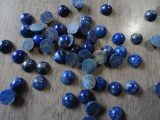 Cabochon Gemstone Lapis Lazuli Blue Grade B 5mm (pkg 45) Round