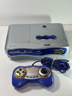 vTech vFlash Home Edutainment System Console Learning Entertainment Untested