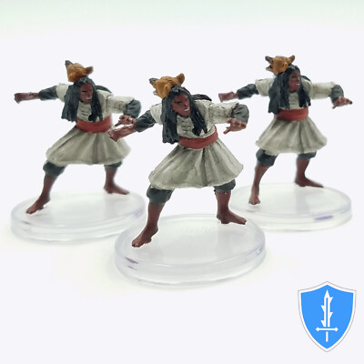 Kishi x3 - The Mwangi Expanse #7 Pathfinder Battles D&D Fey Miniature