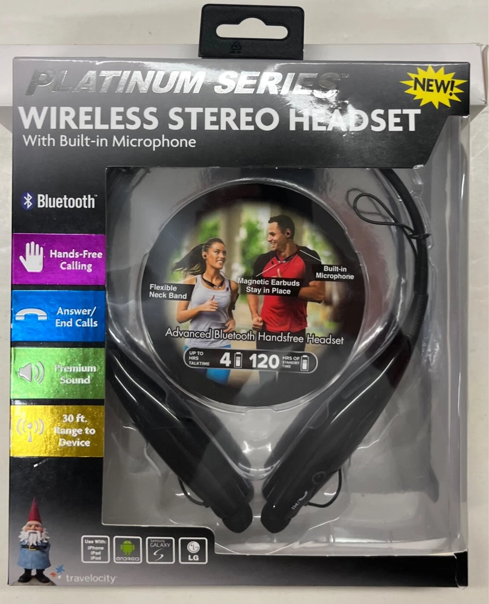 Travelocity Platinum Series Bluetooth Wireless Stereo Headset