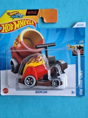 Boom car 94 🔥 1:64 Hot wheels 2024 Netflix HW Ride ons - Photo 1/2