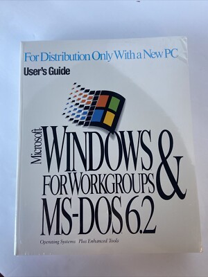 Microsoft Windows Workgroups & MS-DOS 6.2 PC User's Guide COA NEW