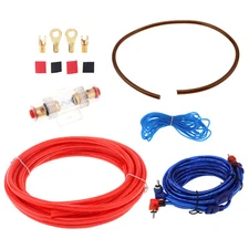 1 Set 8 Gauge Car Audio Amplifier Wiring Kit Car Power Amplifier Cable Suit USA
