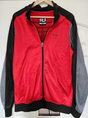 NBA Chicago Bulls Fanatics Men Full Zip 100% Polyester Warm up Jacket Size L - Picture 2 of 5