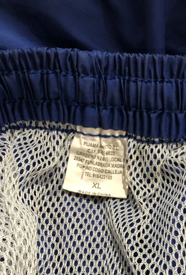 MENS DARK BLUE AND NEON ORANGE BEACH SHORTS SIZE: XL WAIST - 30" (MS04) - Image 3 of 3