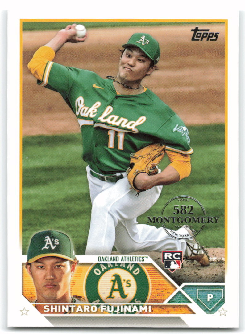 aburami★ 2023 Topps #561 Shintaro Fujinami RC, Rookie Card Athletics