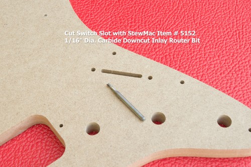 Stratocaster H-H Pickguard Guitar Router Template - 8 and 11 Hole MDF - Afbeelding 5 van 5