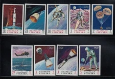 FUJEIRA Apollo Missions MNH imperforate set