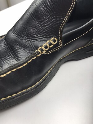 Cole Haan Black Leather Slip-On Loafers Men display picture 1