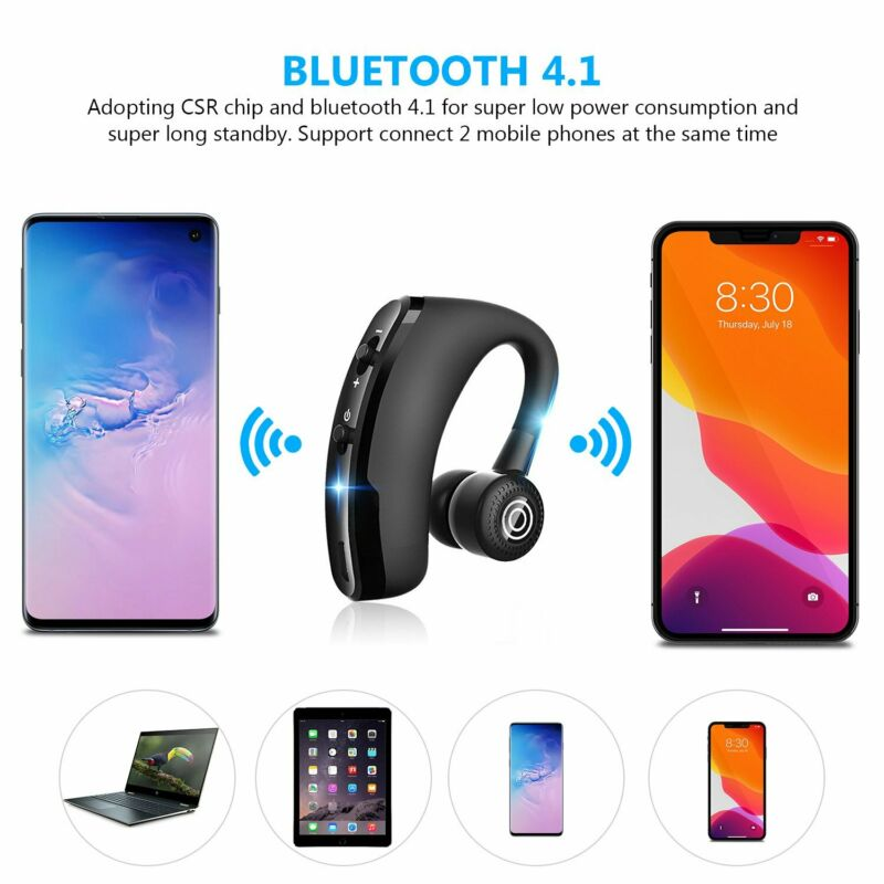 Wireless Bluetooth Headset Earbud Hands Free Earpiece for iPhone