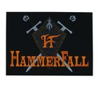 Hammerfall bestickter Aufnäher - schwedisches Heavy Power Metal Musikband Logo