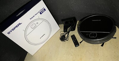 SYSPERL Saugroboter Smart-Eye Laser Navign APP Beutellos Staubsauger Ladestation