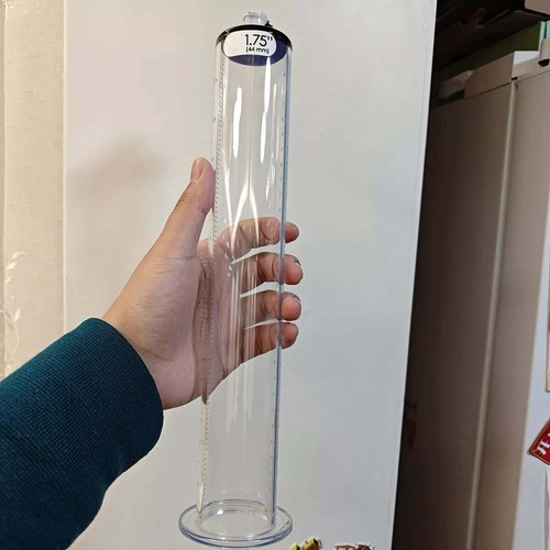 Cilindro AMPLIO Brida Sin Conar Paredes de 3 mm de Grueso para Bomba de Vacío de Pene Masculino - Imagen 5 de 39