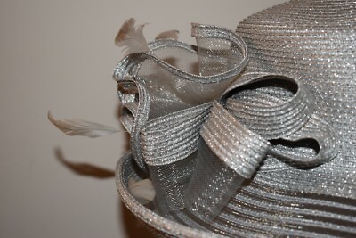 New August Hat Company with Feather Gray Silver | eBay display picture 3