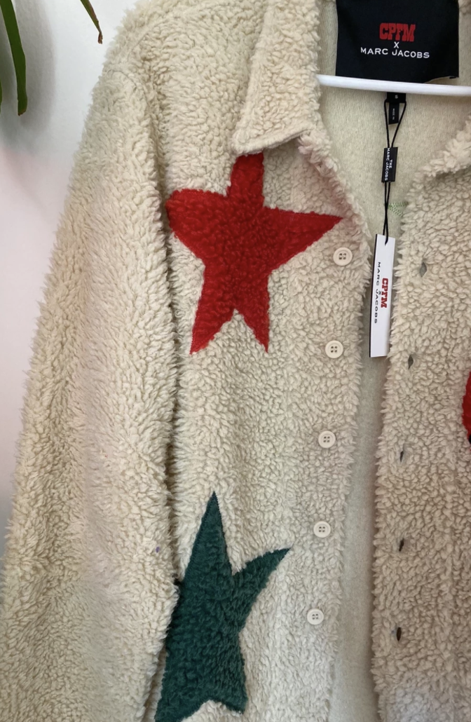 CACTUS PLANT FLEA MARKET X MARC JACOBS TATTOO FLUFFY SHIRT SHERPA