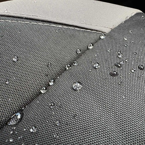 Juego de fundas de asiento delanteras de lona impermeables negras grises para Honda Odyssey - Imagen 6 de 7