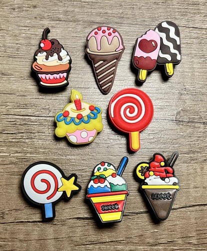 Ice Cream Candy Sweet Dessert Shoe Charms for Crocs or Shoe Laces - Picture 6 of 19