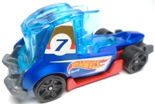 2019 HOT WHEELS HAUL-O-GRAM #7 BLUE 1:64 DIECAST SEMI CAB W/ RED WHITE & YELLOW