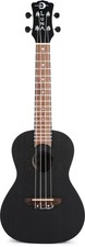 Luna Vintage Mahogany Concert Ukulele - Black Satin