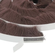 32.8 ft 0.35 Inch Wide x 0.91 Inch Thick Self Adhesive Window Seal Strip, Brown