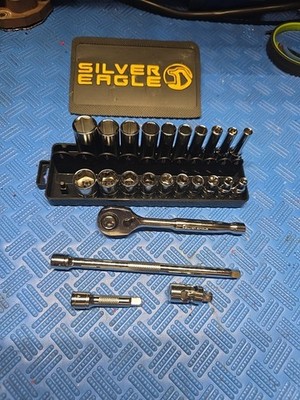 MATCO Tools Silver Eagle 1/4 dr  SAE  Socket Set Deep and Shallow 