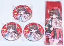 Touhou Project Reimu Hakurei Badge Set with Clear Bookmark 6 Items