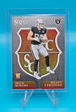 2024 Panini Select Select Certified Rookies Brock Bowers RC #7 Rookie