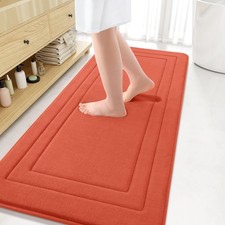 Arotive Memory Foam Bathroom Rug Mat 59x24 Coral