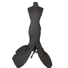 Black Strapless Sweetheart Neckline Mermaid Gown Formal Evening Dress Size S