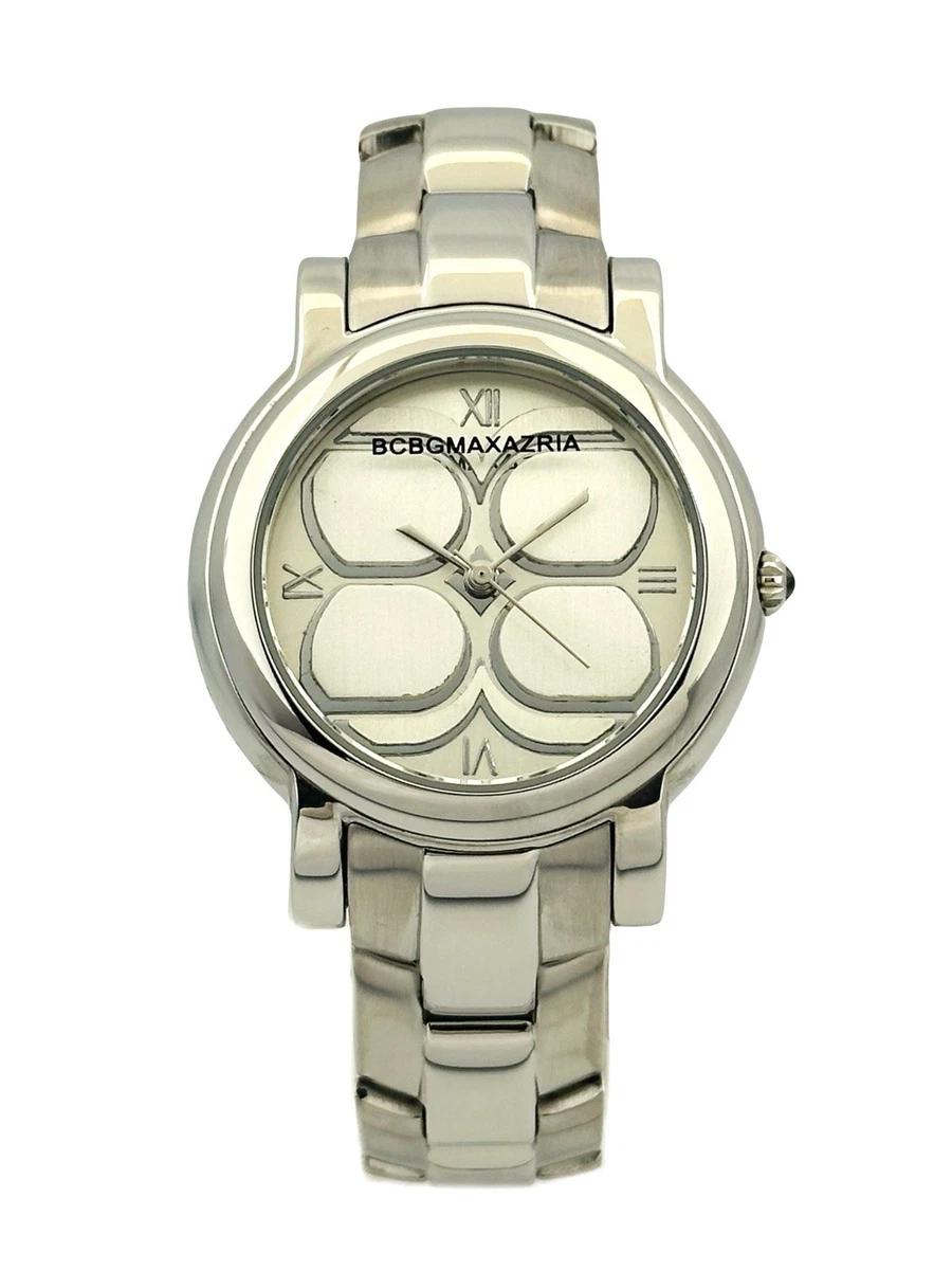 BCBG Maxazria BG8210 White Dial Stainless Steel Women\'s Watch BCBGMAXAZRIA BG8210 Wrist Watch Needs New Battery | eBay main image 2