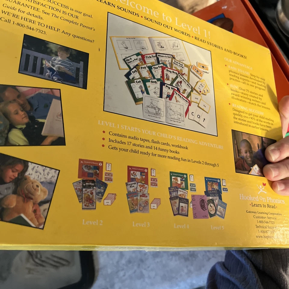 Hooked On Phonics COMPLETE SET  Levels 1 - 5 Books Tapes Flashcards, 2,3,4,5 - Image 3 of 4