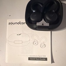 soundcore Sport X20 Wireless Bluetooth Ear-hook Earbuds Black with Charging Case