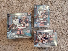 2025 Topps Chrome NFL Sealed Lot - Mega box, blaster box, hanger box