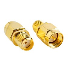 2pcs SMA Female Jack to SMA Male Plug Coax Cable Connector Easy to install