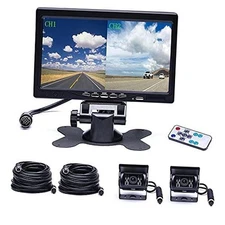  Vehicle Backup Camera 4 Split front / rear view camera + quad split monitor