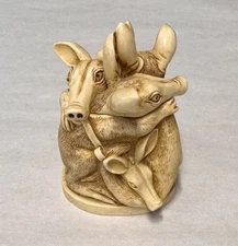 Harmony Kingdom Group Therapy Aardvark UK Made Box Figurine Old Version