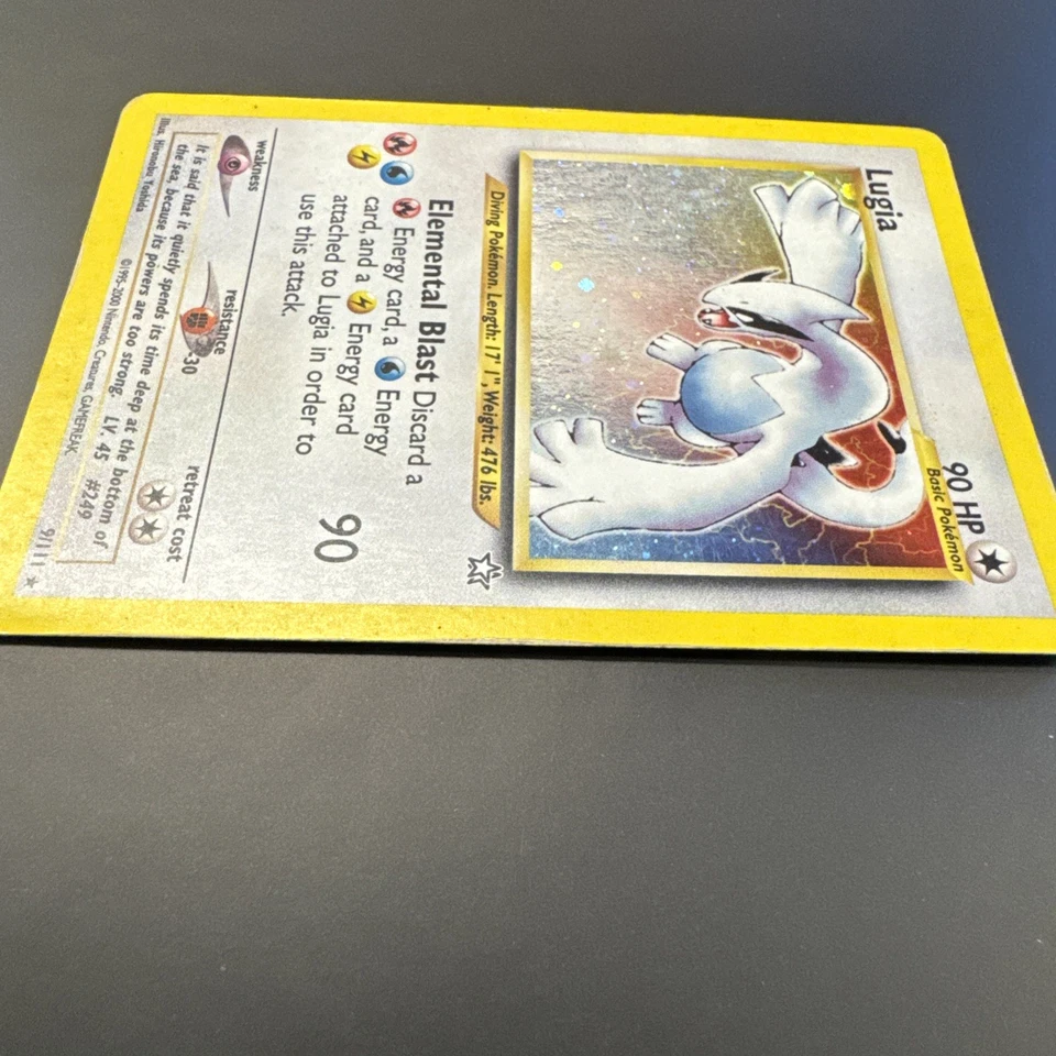 Pokémon Lugia 9/111 Neo Genesis Unlimited Holo|HP - Image 4 of 4