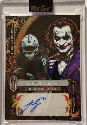   Ashton Jeanty Autographed Rookie Card 2025 Jokers Wild TRUE 1/1   Raiders  