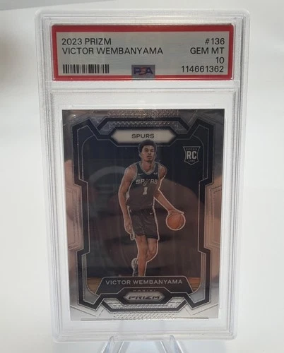 2023-24 Panini Prizm - Victor Wembanyama RC #136 PSA 10 GEM MINT