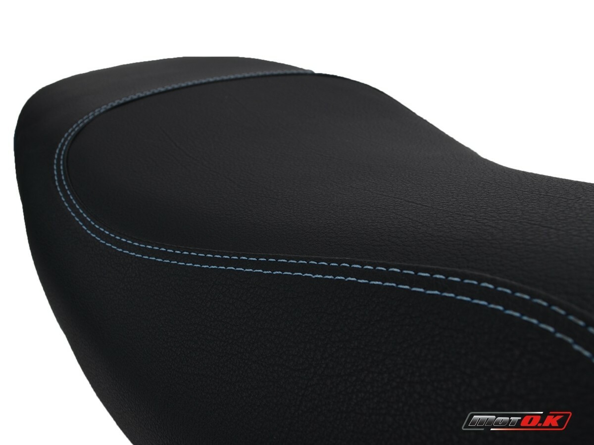 Piaggio VESPA PX 200 Motok Seat cover Anti slip L.blue stitching