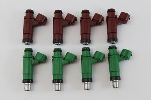 08 09 GSXR 600 / 750 UPPER & LOWER MAIN THROTTLE BODY FUEL INJECTORS - *SET*