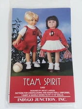 Indygo Junction Team Spirit Doll Clothes Pattern IJ483 17" - 19" Doll 1997 
