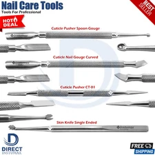 Beauty Nail Gouges Pusher Remover Manicure Nails Care Salon Home Use Kit Tools