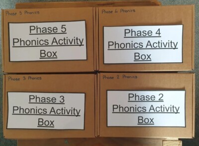 Phonics Phases 2,3,4,5 Activity Box Bundle
