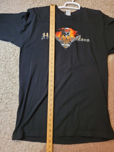 Camiseta Harley-Davidson Gran Caimán Para Hombre Grande L Negra Algodón Hecha en EE. UU. - Imagen 7 de 8