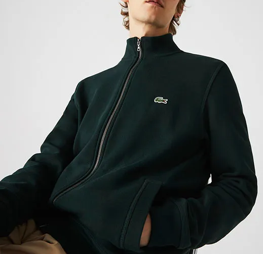 【新品タグ付き】Lacoste ダークグリーン ベージュ ジャケット ラコステ LACOSTE 2.5レイヤースイングトップジャケット （ダーク