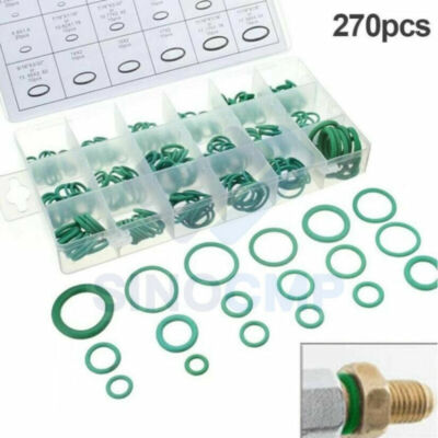 #ad #ad 270PCS O Ring Set HNBR A C Assortment Oil Proof Plumbing Auto Car AC Repair Kit $3.99