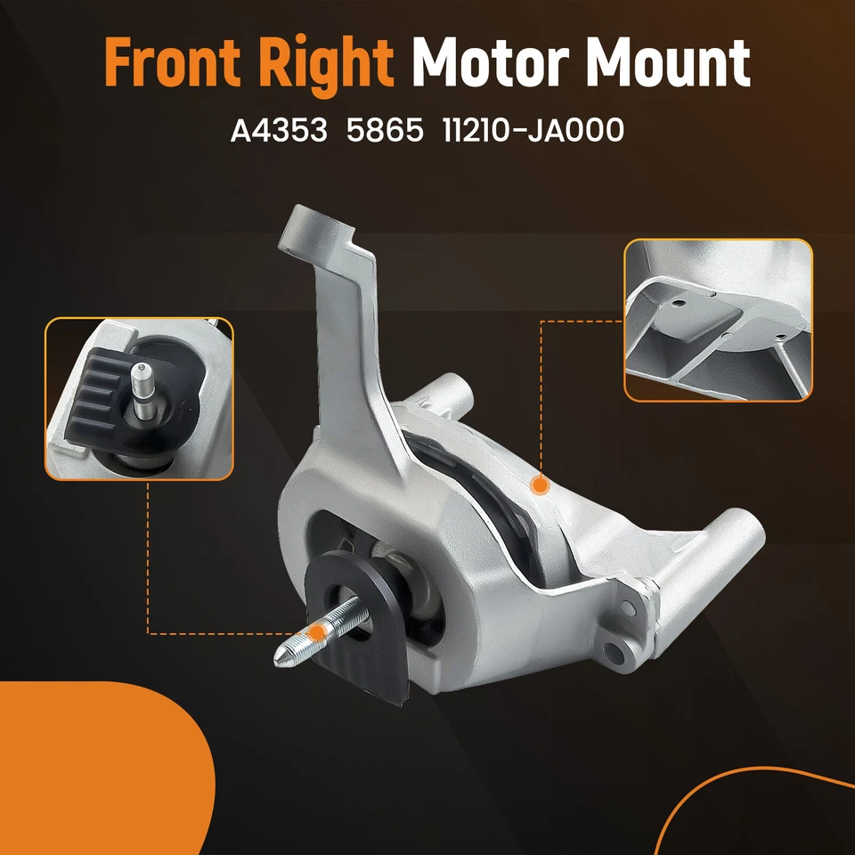 For Nissan Altima 2.5L 2007-2018 Auto Trans Engine Motor & Trans Mount Set 4PCS Foto 2 de 4