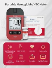 Portable Medical Hemoglobin Analyzer With 50 Testing Strips Kit For Household M
