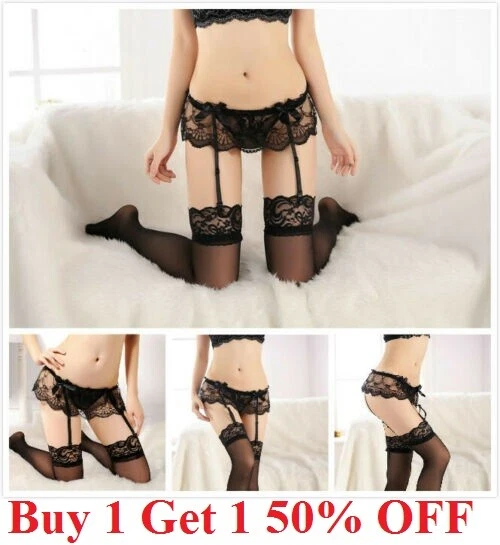 Lace garter cheap stockings